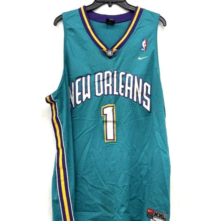 New Orleans Hornets Baron Davis Nike Jersey XXL Teal Mesh NBA Basketball Jersey