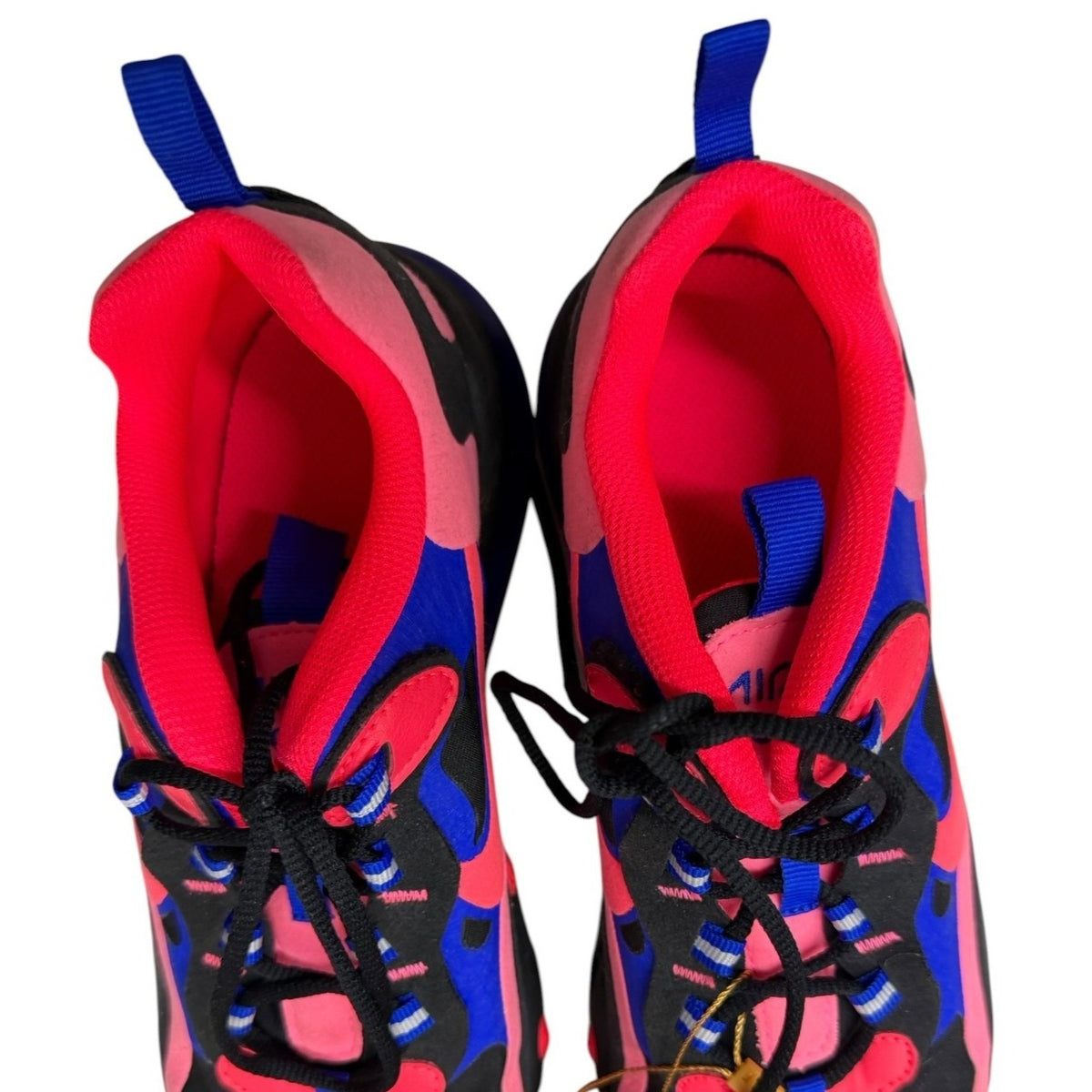 Nike Air Max 270 React Youth Sneakers Flash Crimson Racer Colorway SZ 6Y