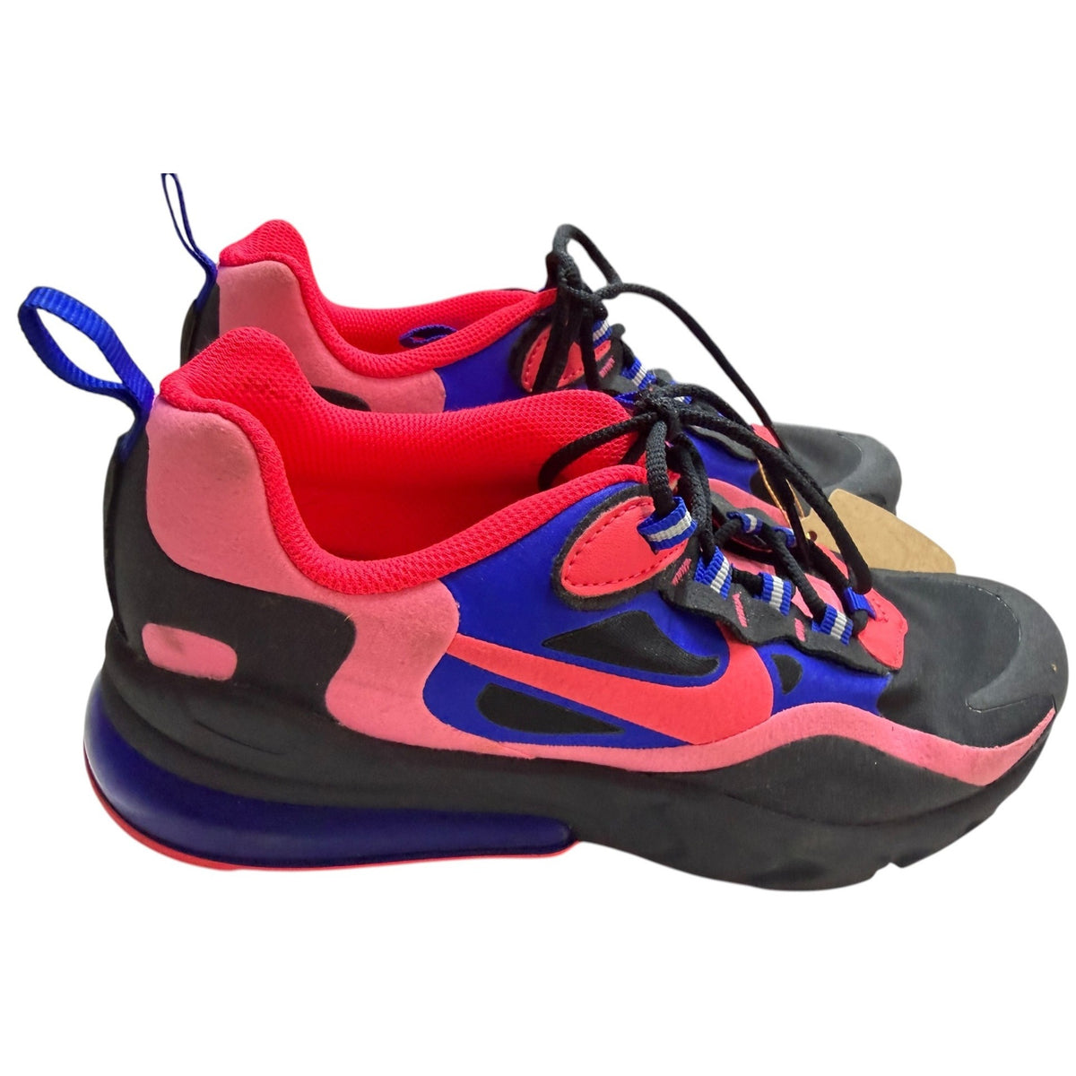 Nike Air Max 270 React Youth Sneakers Flash Crimson Racer Colorway SZ 6Y