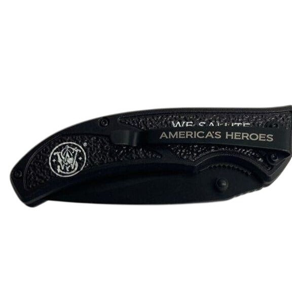 Smith & Wesson Americas Heroes Folding Knife W/ Tin Box