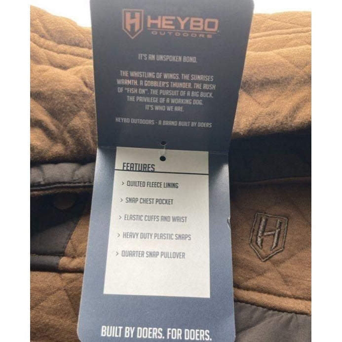 Heybo Outdoors Hermitage Quarter-Snap Quilted Pullover SZ XXL NWT