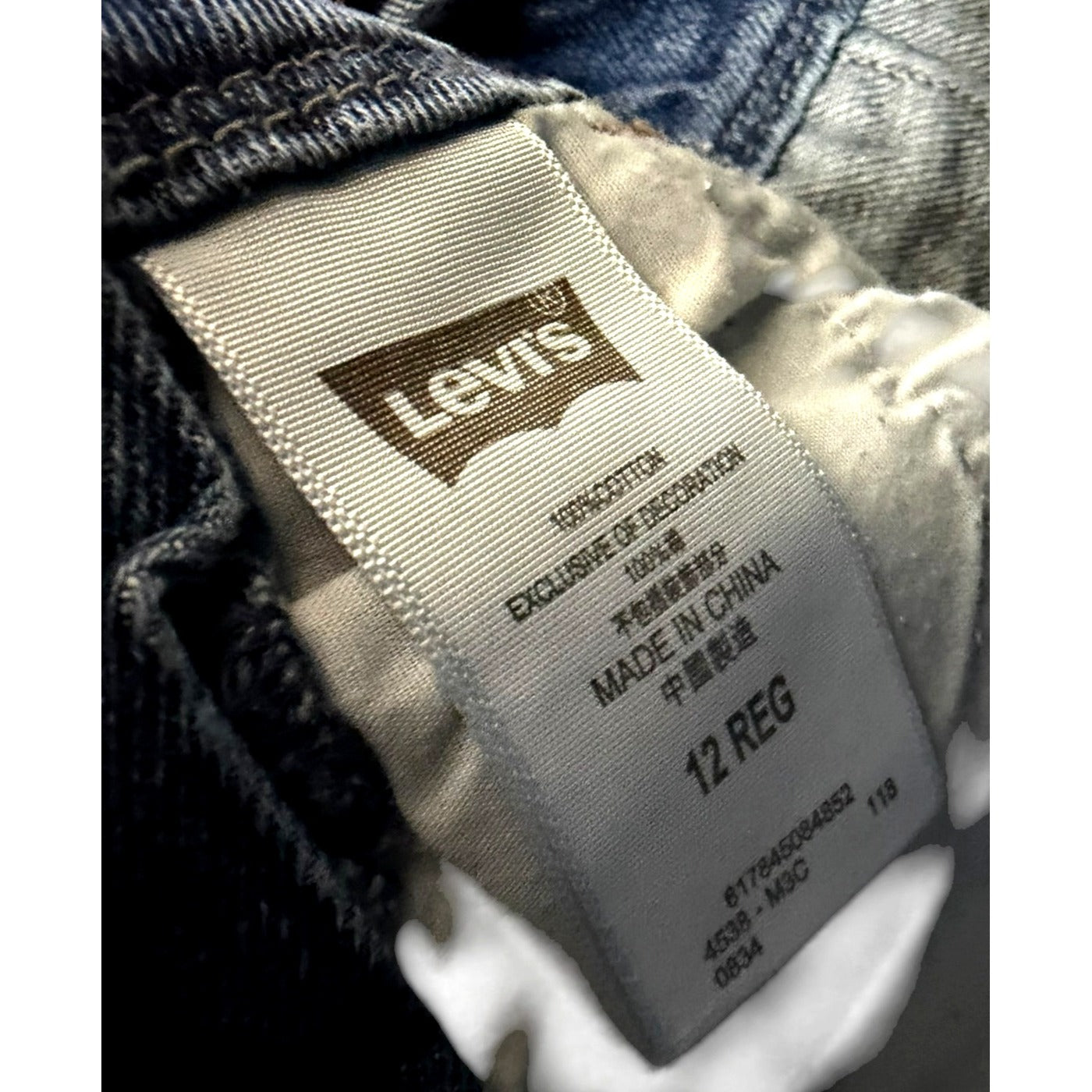 Levi's Denim Shortall's With Logo Suspenders - Size 12 Regular MSRP $50