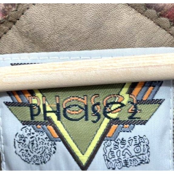 Phase 2 Men's Tan Suede Jacket With Paisley Lining Size M