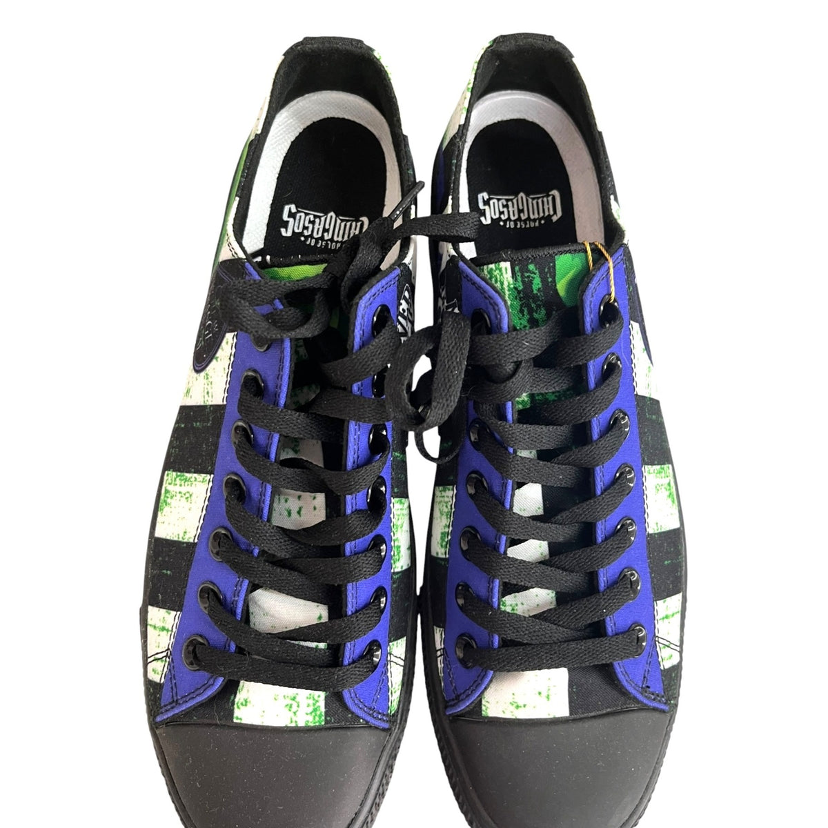 Beetlejuice Striped Unisex Canvas Shoes Women's Size 10