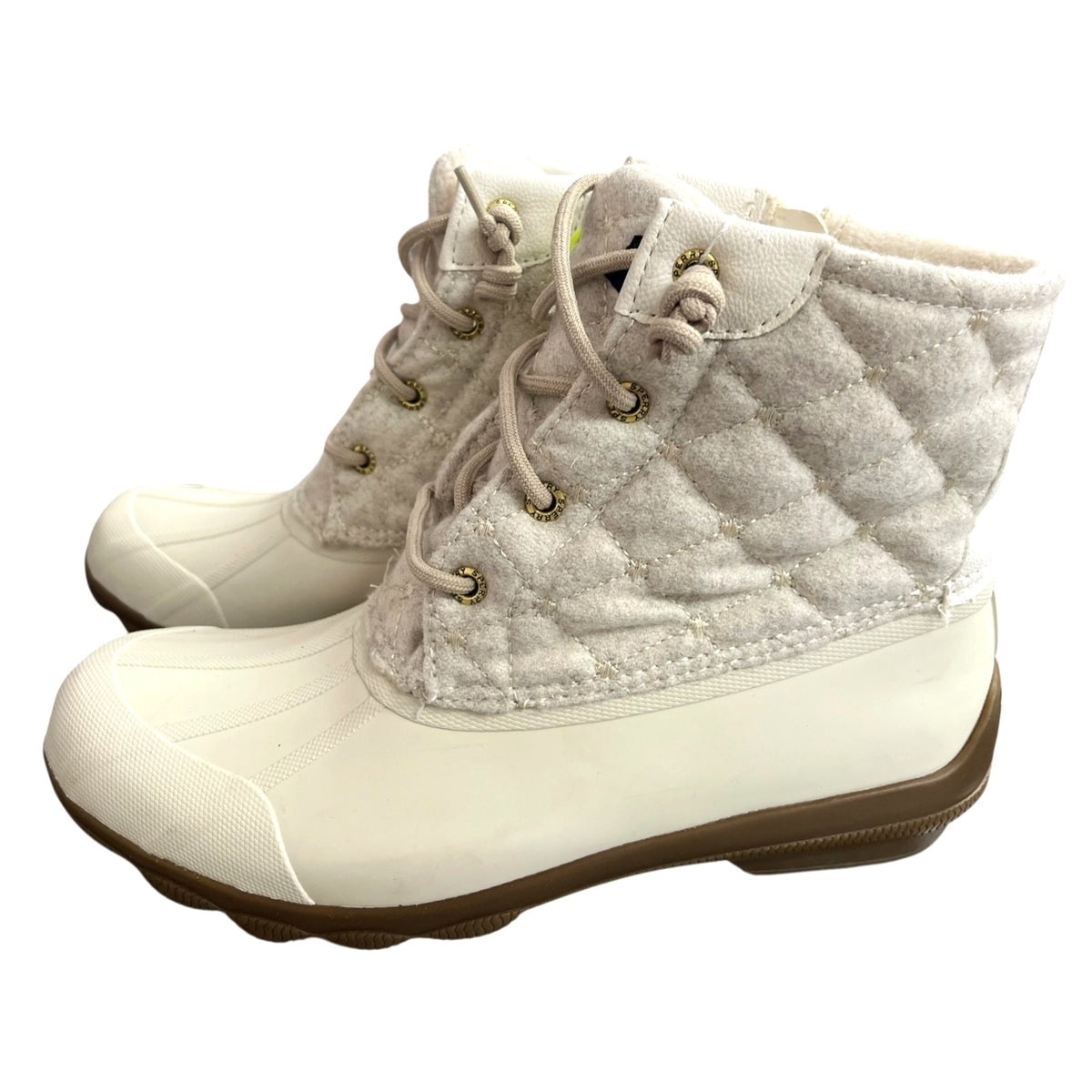 Sperry Women's Quilted Bone Boots Size 8