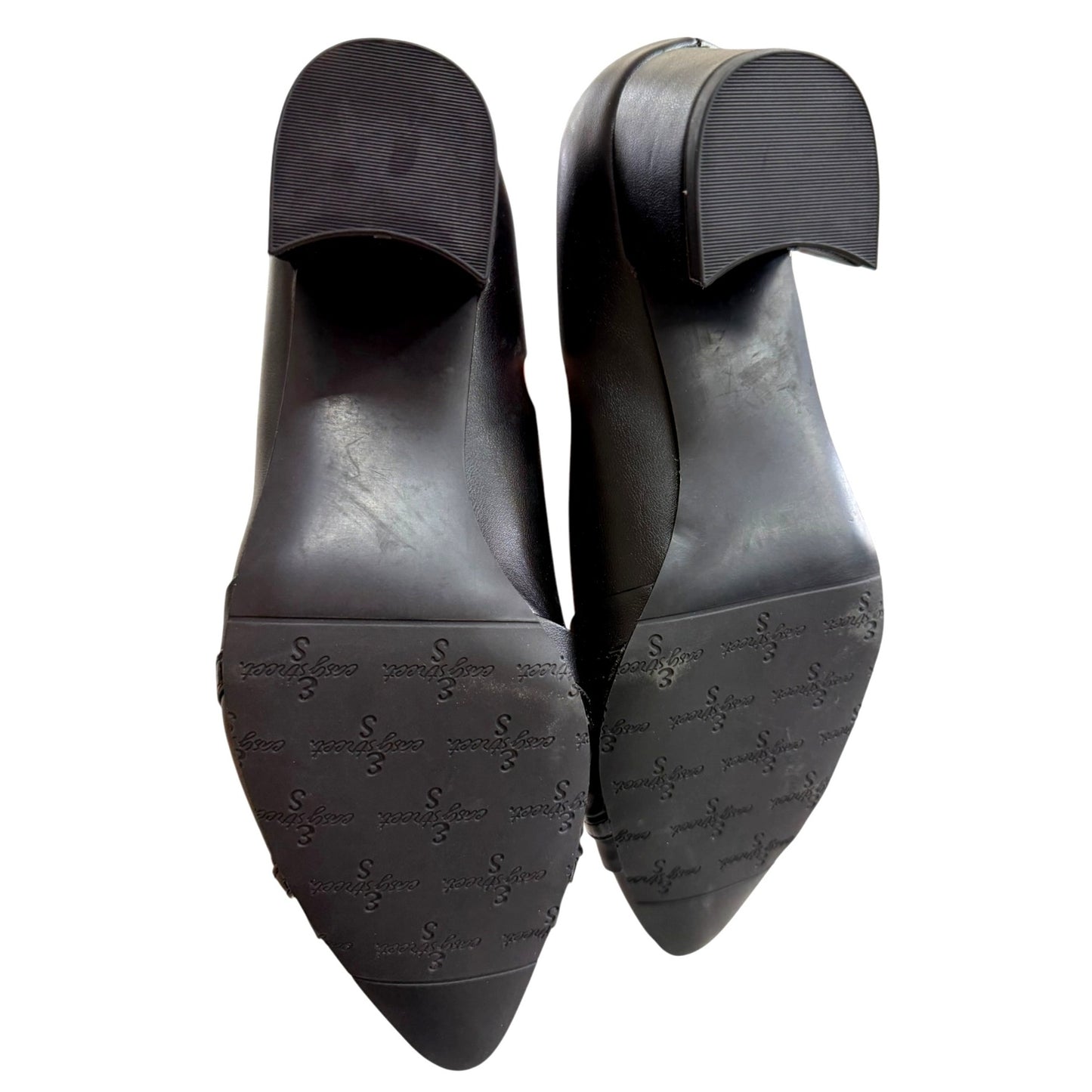 Easy Street Women's Black Low Heel Dress Shoes With Bow Accent 9W NWOB