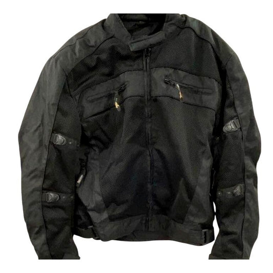 Element Motorcycle Riding Jacket 2XL Black Mesh & Textile Protective Gear For Men