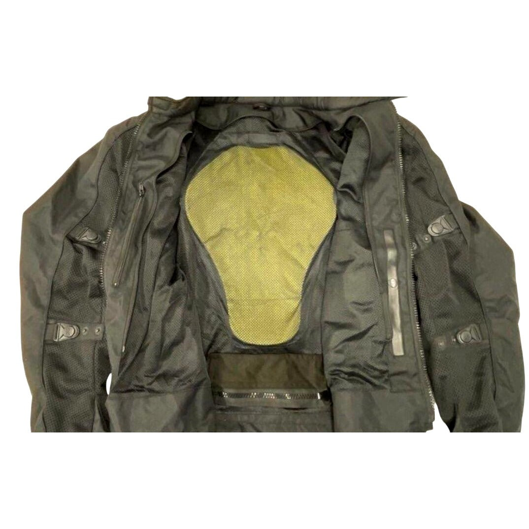 Element Motorcycle Riding Jacket 2XL Black Mesh & Textile Protective Gear For Men