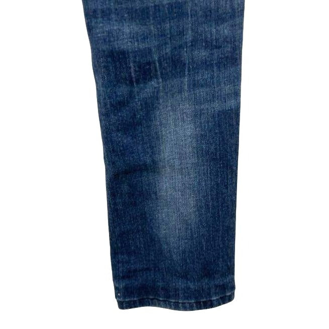 Miss Me Women's Dark Wash Blue Denim Jeans Size 28 With Embellished Pockets