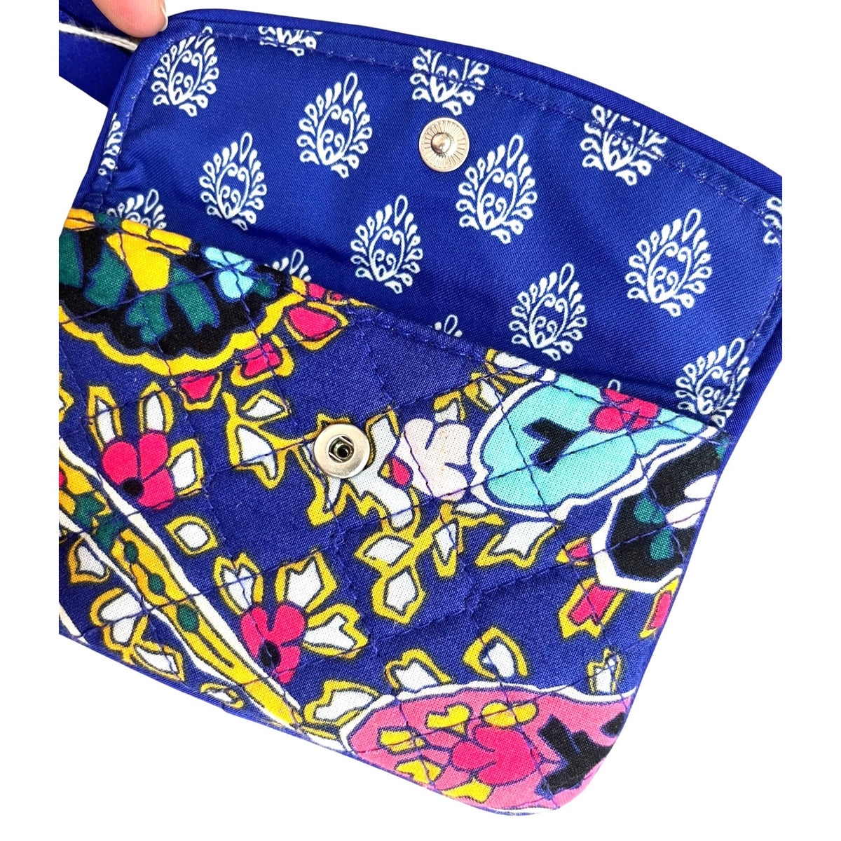 Vera Bradley Romantic Paisley RFID Card & Coin Purse