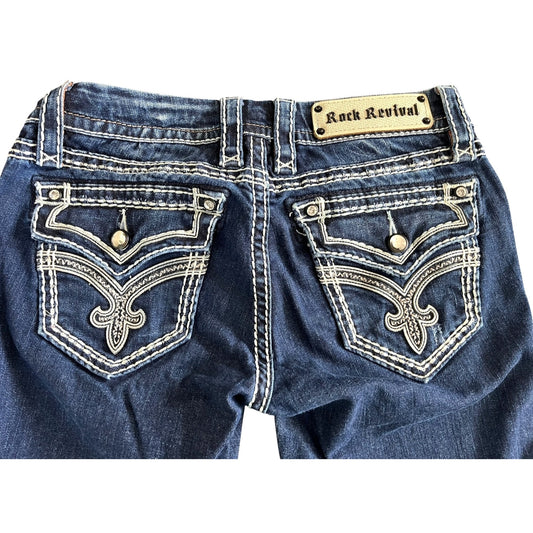 Rock Revival Women's Size 27 Denim Capri Jeans