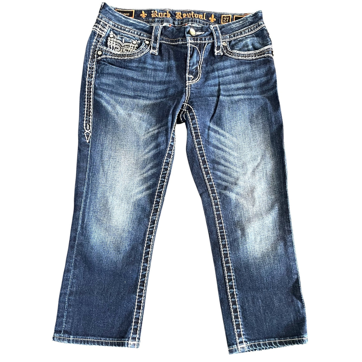 Rock Revival Women's Size 27 Denim Capri Jeans