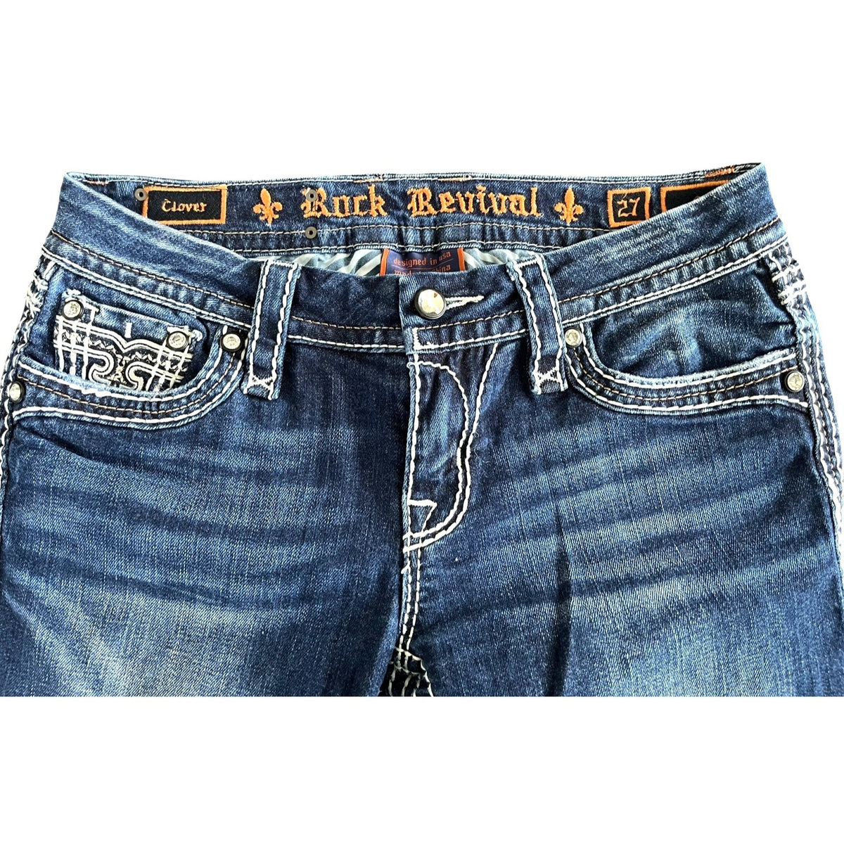 Rock Revival Women's Size 27 Denim Capri Jeans