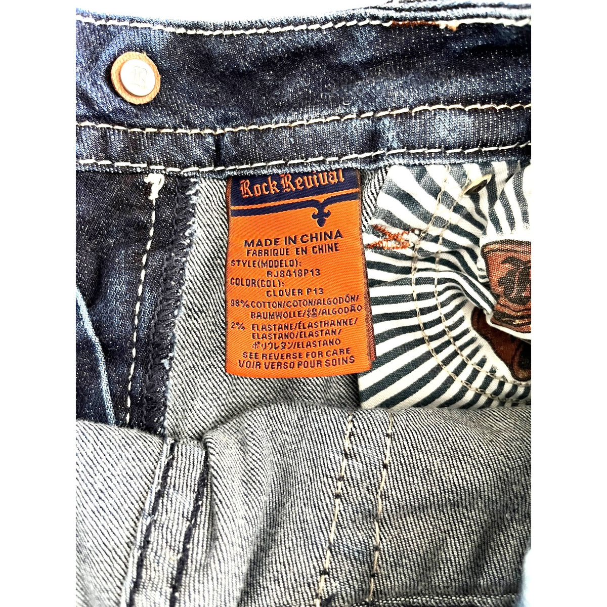 Rock Revival Women's Size 27 Denim Capri Jeans