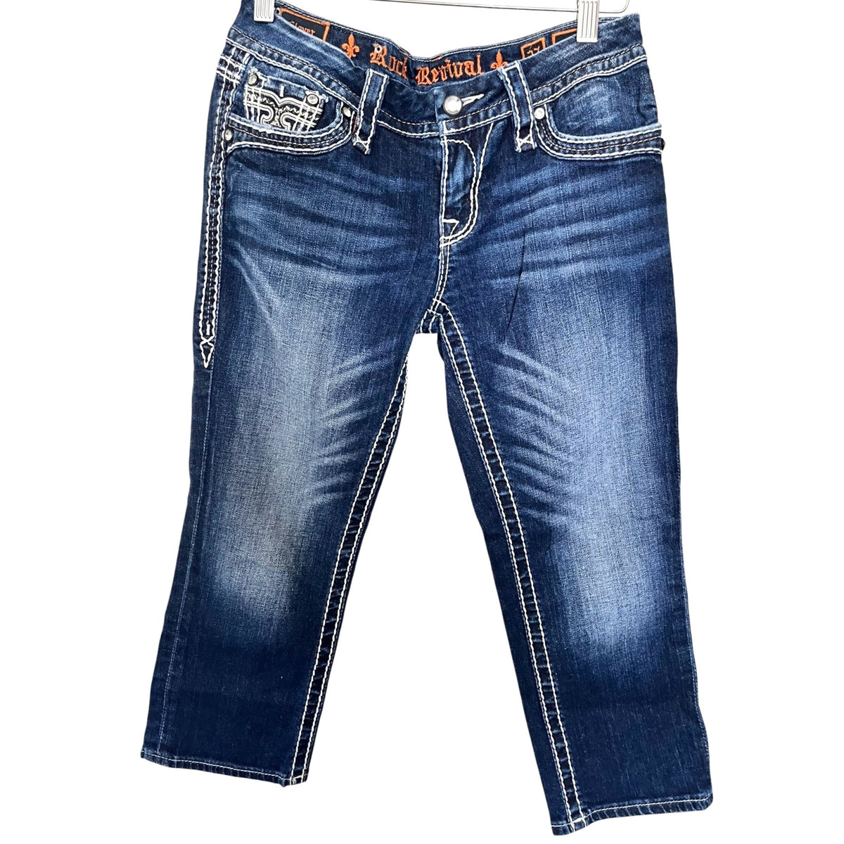 Rock Revival Women's Size 27 Denim Capri Jeans