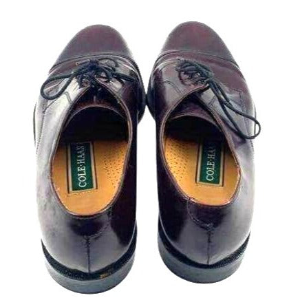 Cole Haan Men's Brown Leather Oxford Cap Toe Dress Shoes Size 10