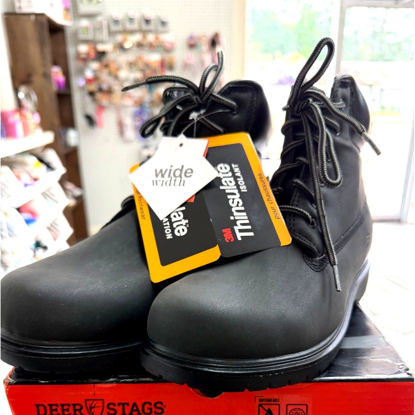 Deer Stags Men's SZ 6.5WW Waterproof Boots With 3M Thinsulate Insulation