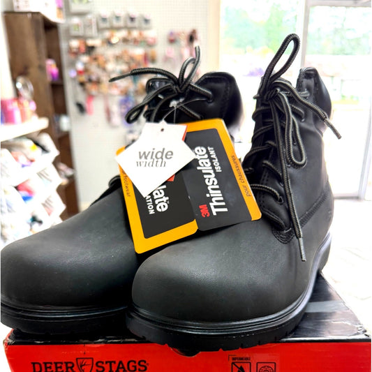 Deer Stags Men's SZ 6.5WW Waterproof Boots With 3M Thinsulate Insulation