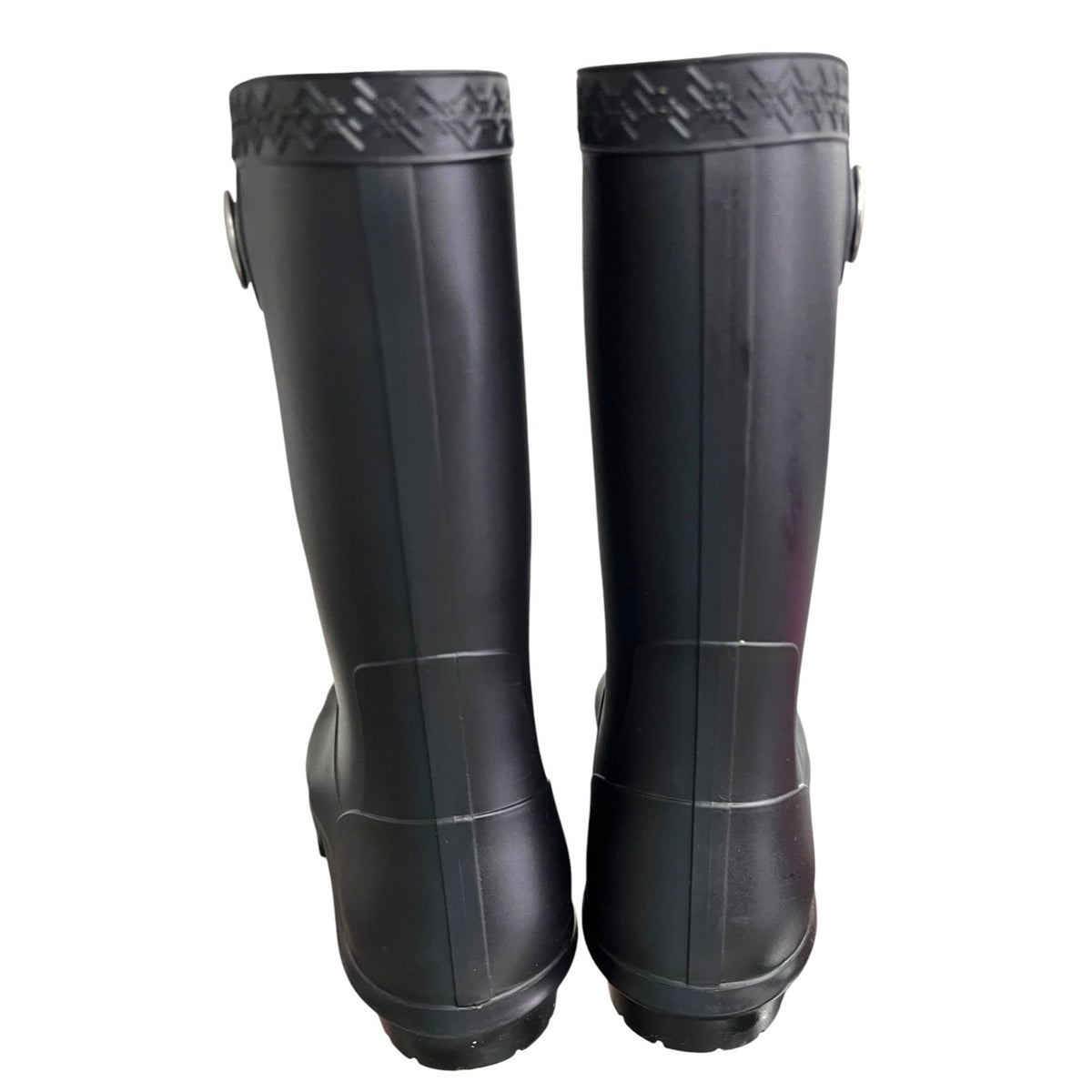 UGG Sienna Matte Black Rain Boots Women's Size 7