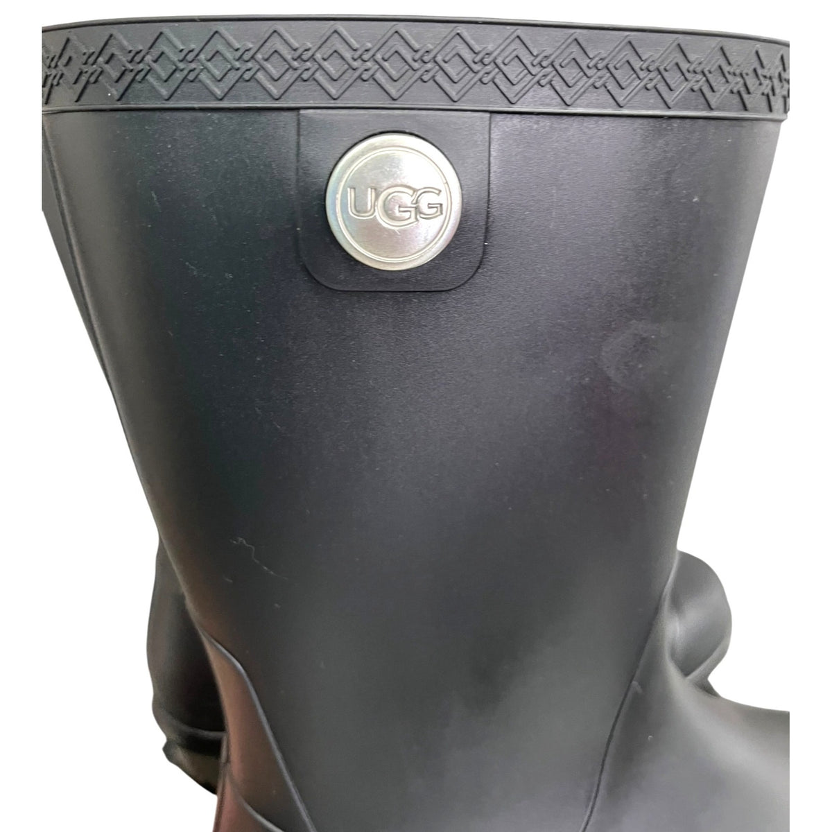 UGG Sienna Matte Black Rain Boots Women's Size 7