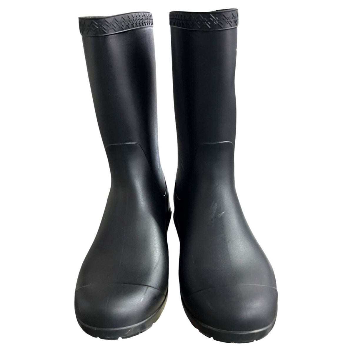 UGG Sienna Matte Black Rain Boots Women's Size 7