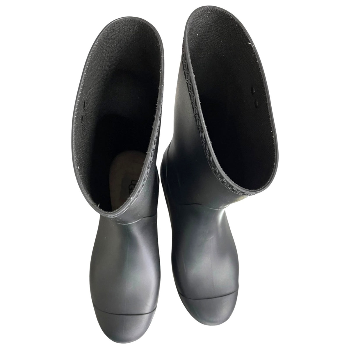 UGG Sienna Matte Black Rain Boots Women's Size 7