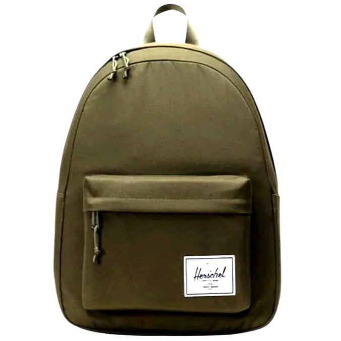 Herschel Supply Co. Olive Green Backpack With Front Pocket & Adjustable Straps