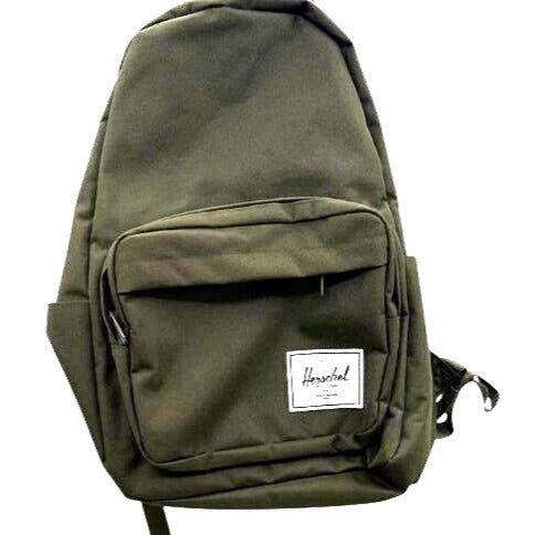 Herschel Supply Co. Olive Green Backpack With Front Pocket & Adjustable Straps