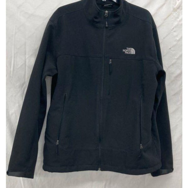 The North Face Mens XL Black Full-Zip Jacket With Logo Lightweight & Warm Outerwear