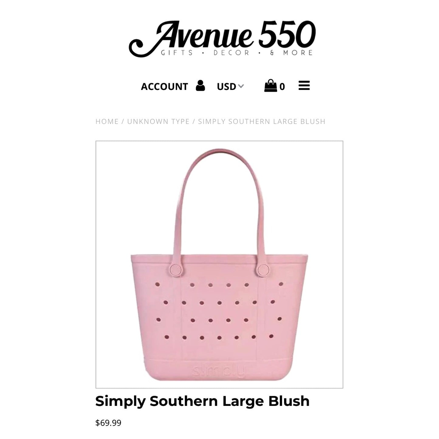 Simply Southern Pink Beach Bag