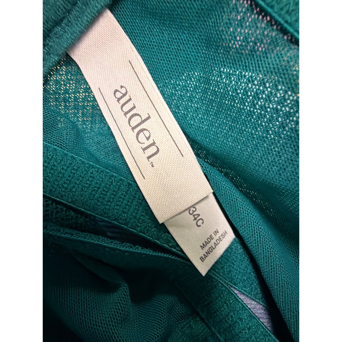 Auden 34C Lightly Lined Demi Coverage Bra NWT