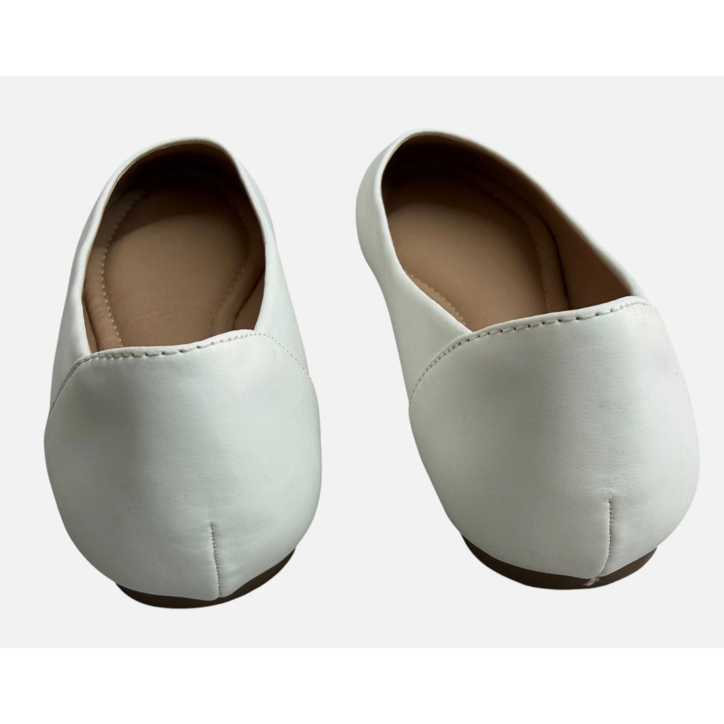 White Journee Collection Ballet Flats Size 6.5