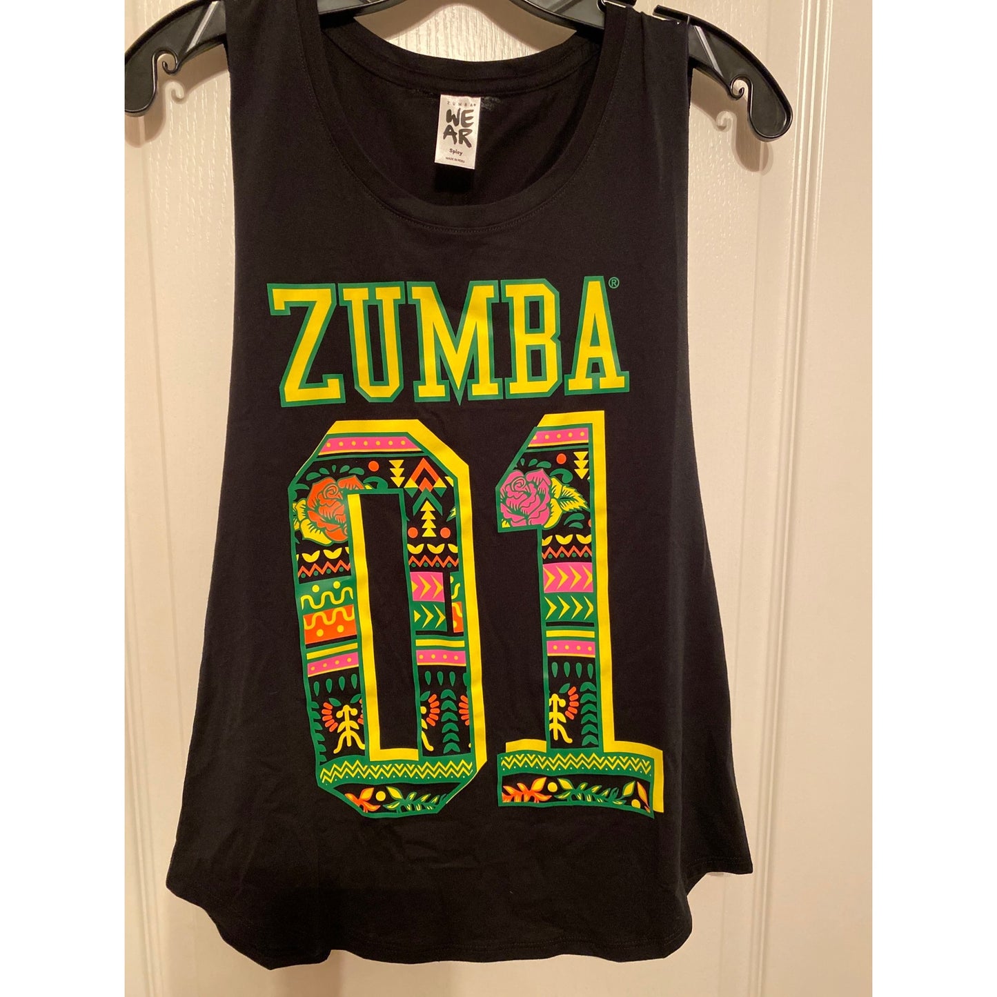 NWT XS  Zumba Open Back Tank