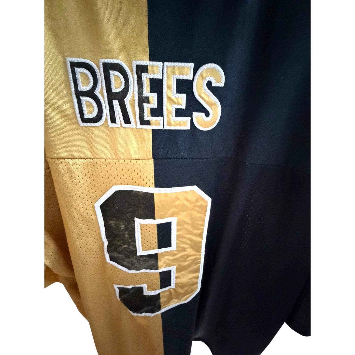 Nike NFL New Orleans Saints Drew Brees' #9 Jersey Gold & Black Size 56