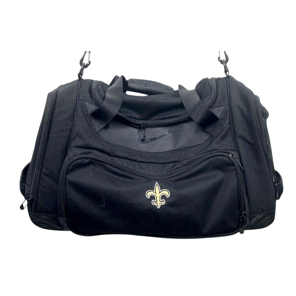 New Orleans Saints Nike Duffle Bag Black