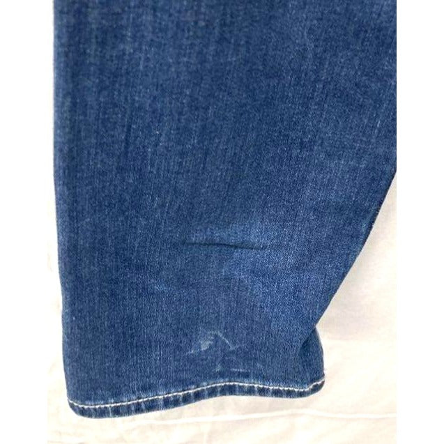 Miss Me Womens Mid-Rise Straight Leg Denim Jeans Size 31 W/ Embellished Angel Wing Back Pockets