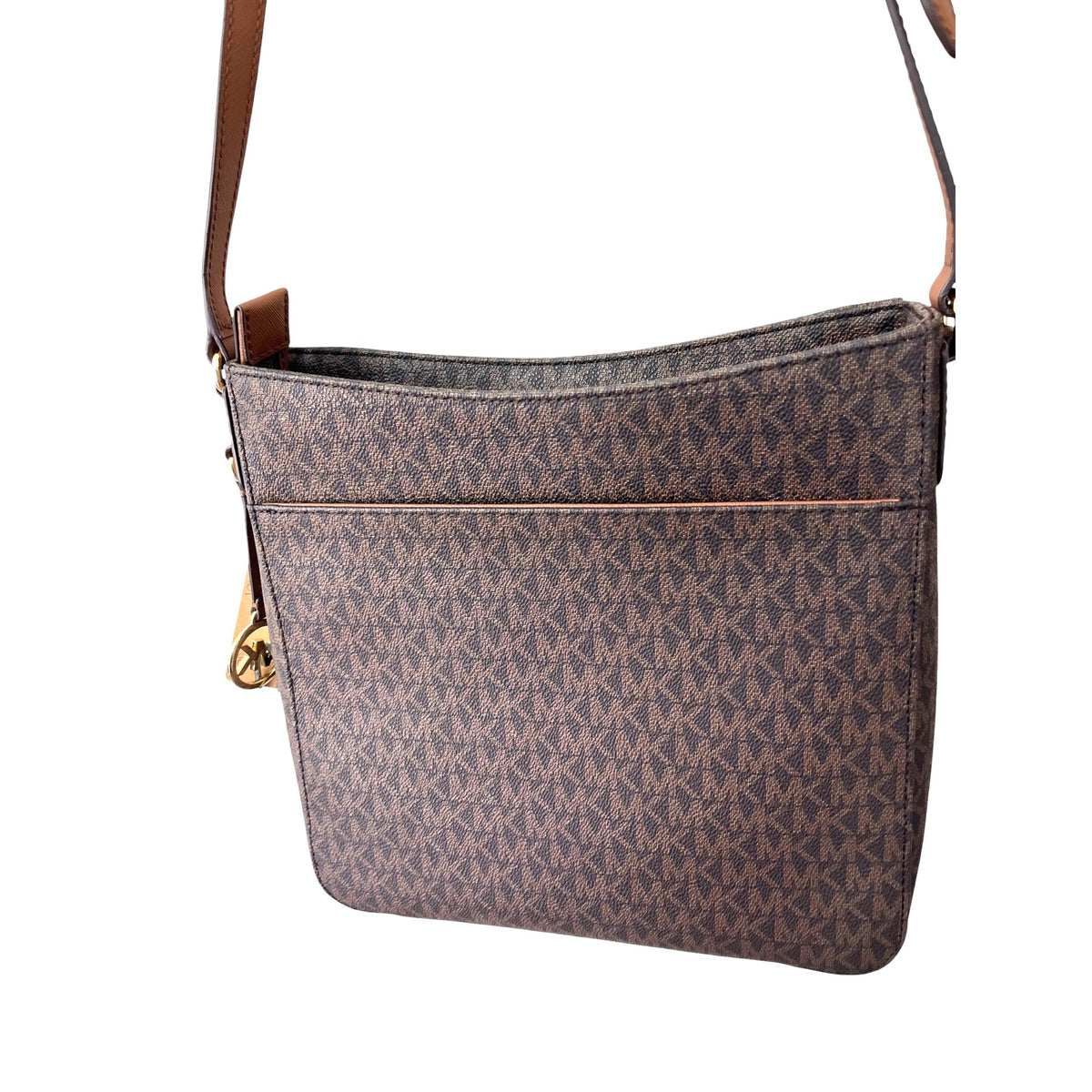 Michael Kors Brown Signature PVC Monogram Shoulder/Crossbody Bag NWT