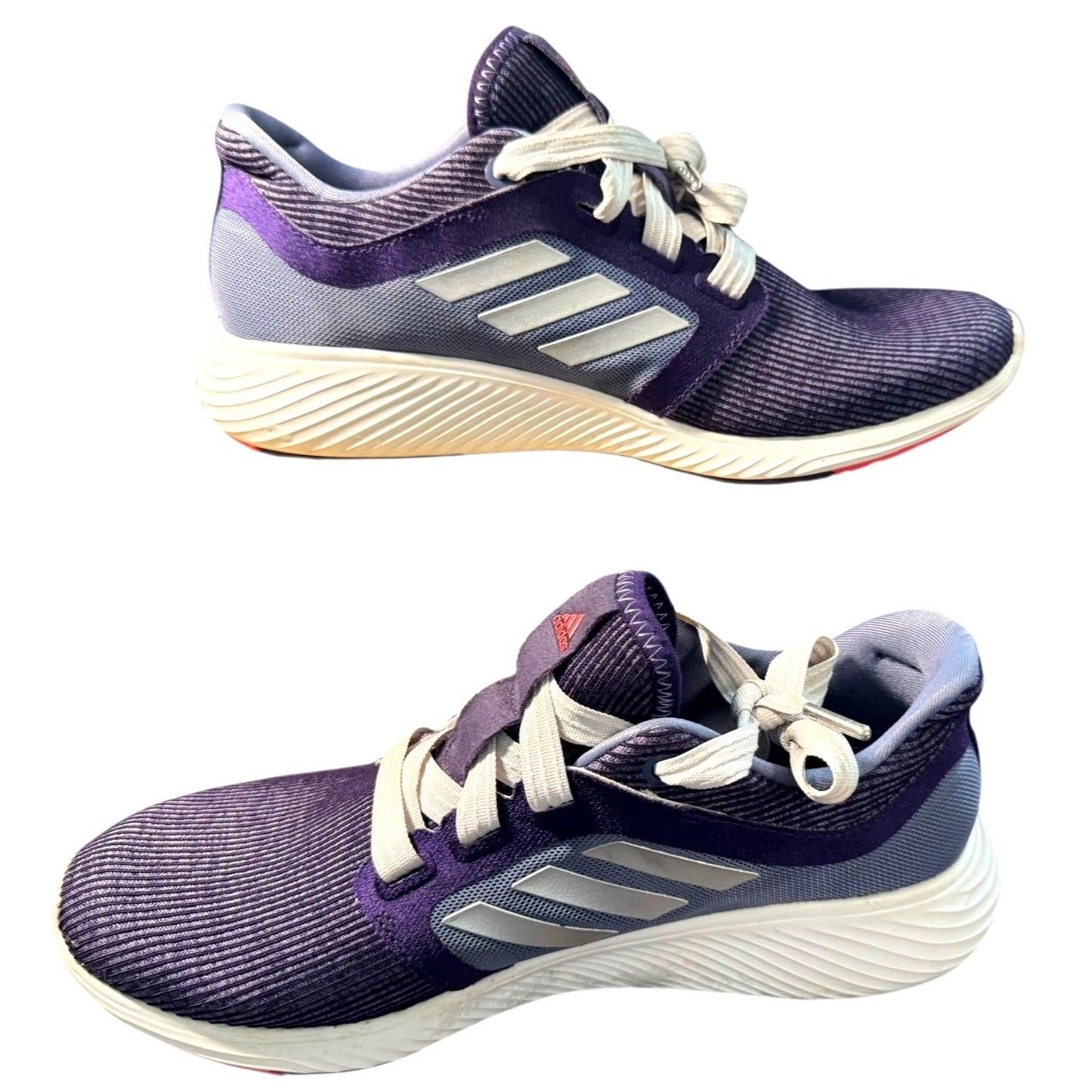 Adidas Women's Bounce Purple Edge Lux Athletic Running Shoes Lace-Up Comfortable Fit Size 9.5