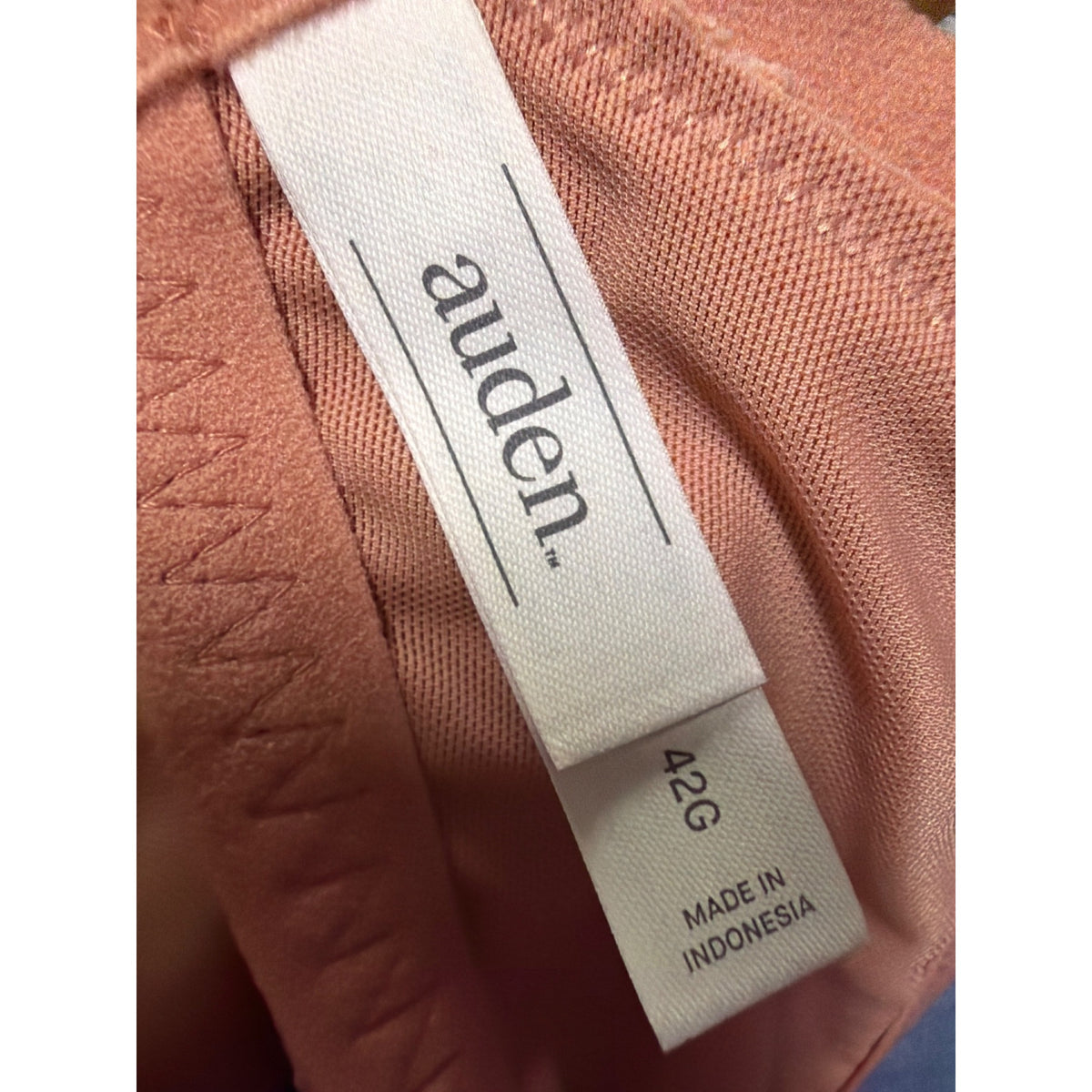 Auden Womens Lace Lightly Lined Underwire Bra Rose Pink Size 42G NWT