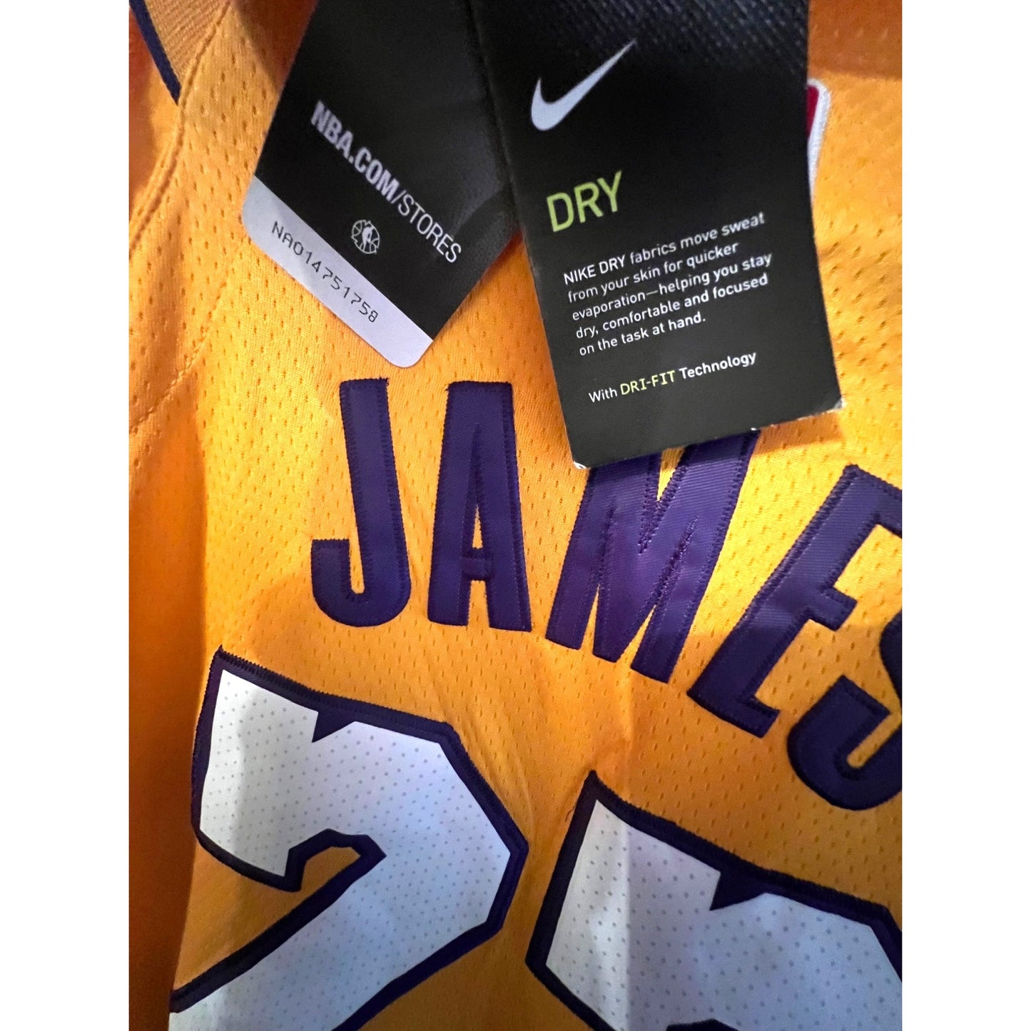 Nike Wish Los Angeles Lakers LeBron James 23 Jersey Men's XL (52)
