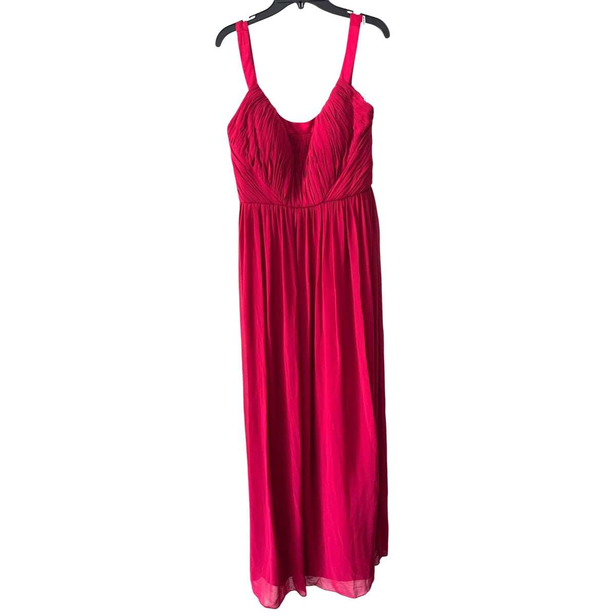 Donna Morgan Red Sleeveless Ruched Bodice Maxi Dress Size 6