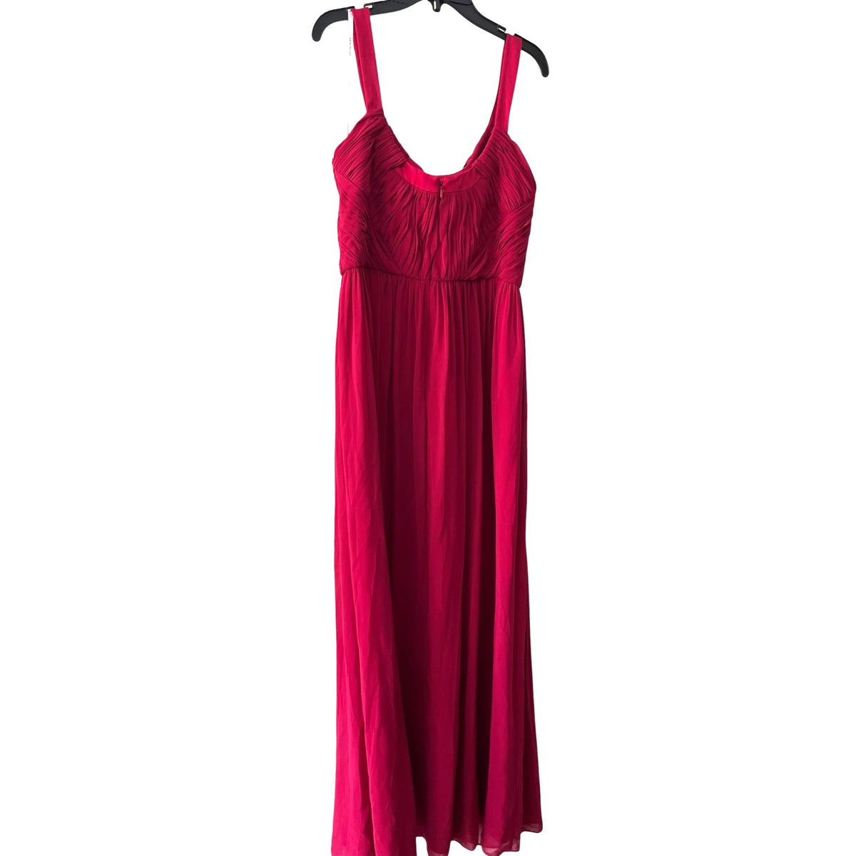 Donna Morgan Red Sleeveless Ruched Bodice Maxi Dress Size 6