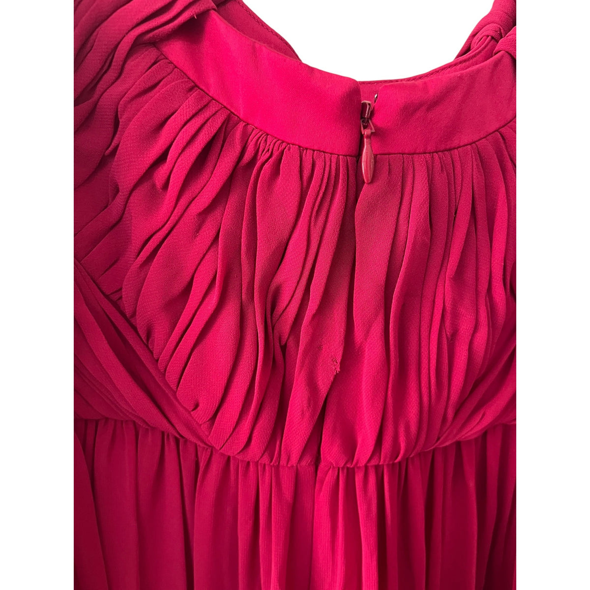 Donna Morgan Red Sleeveless Ruched Bodice Maxi Dress Size 6