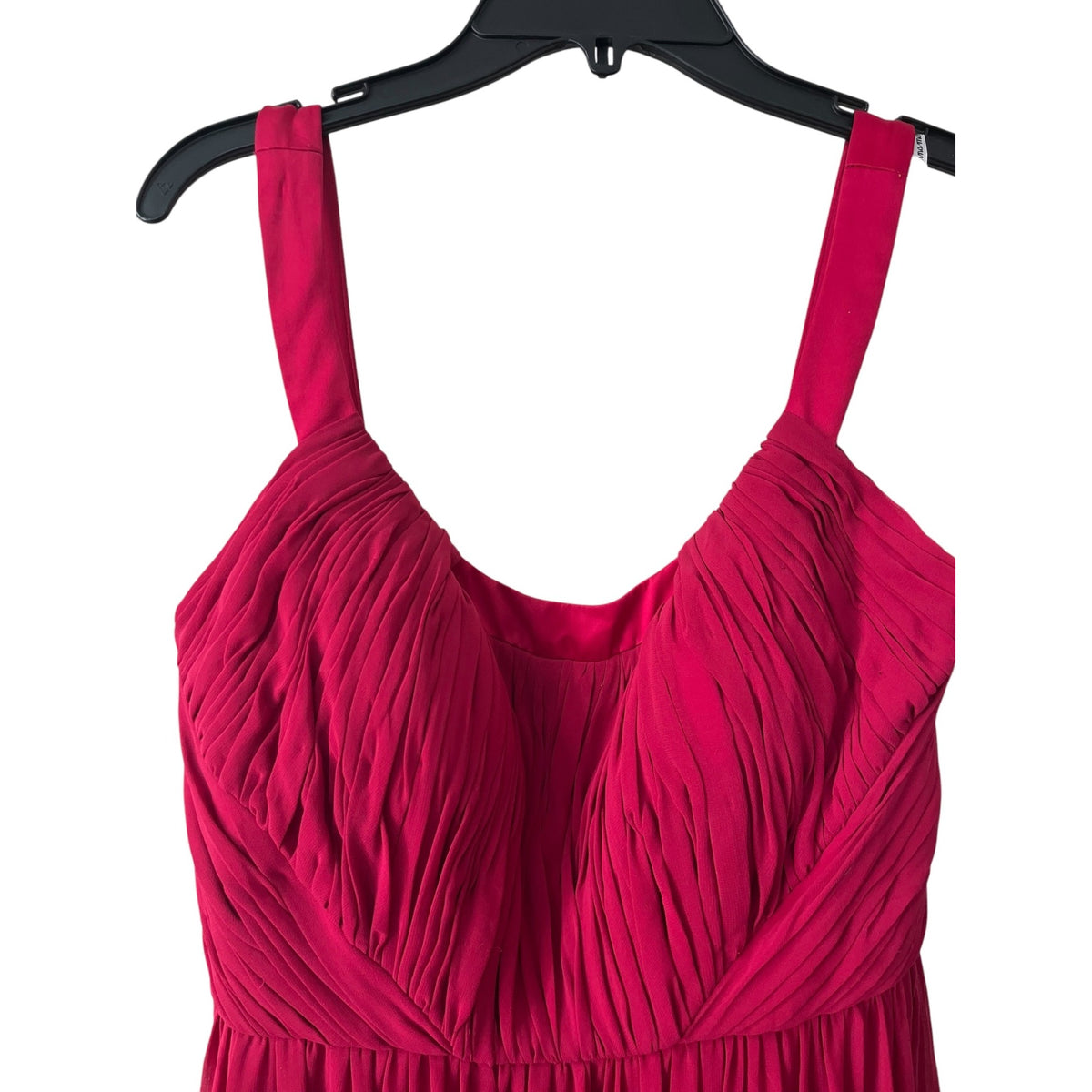 Donna Morgan Red Sleeveless Ruched Bodice Maxi Dress Size 6