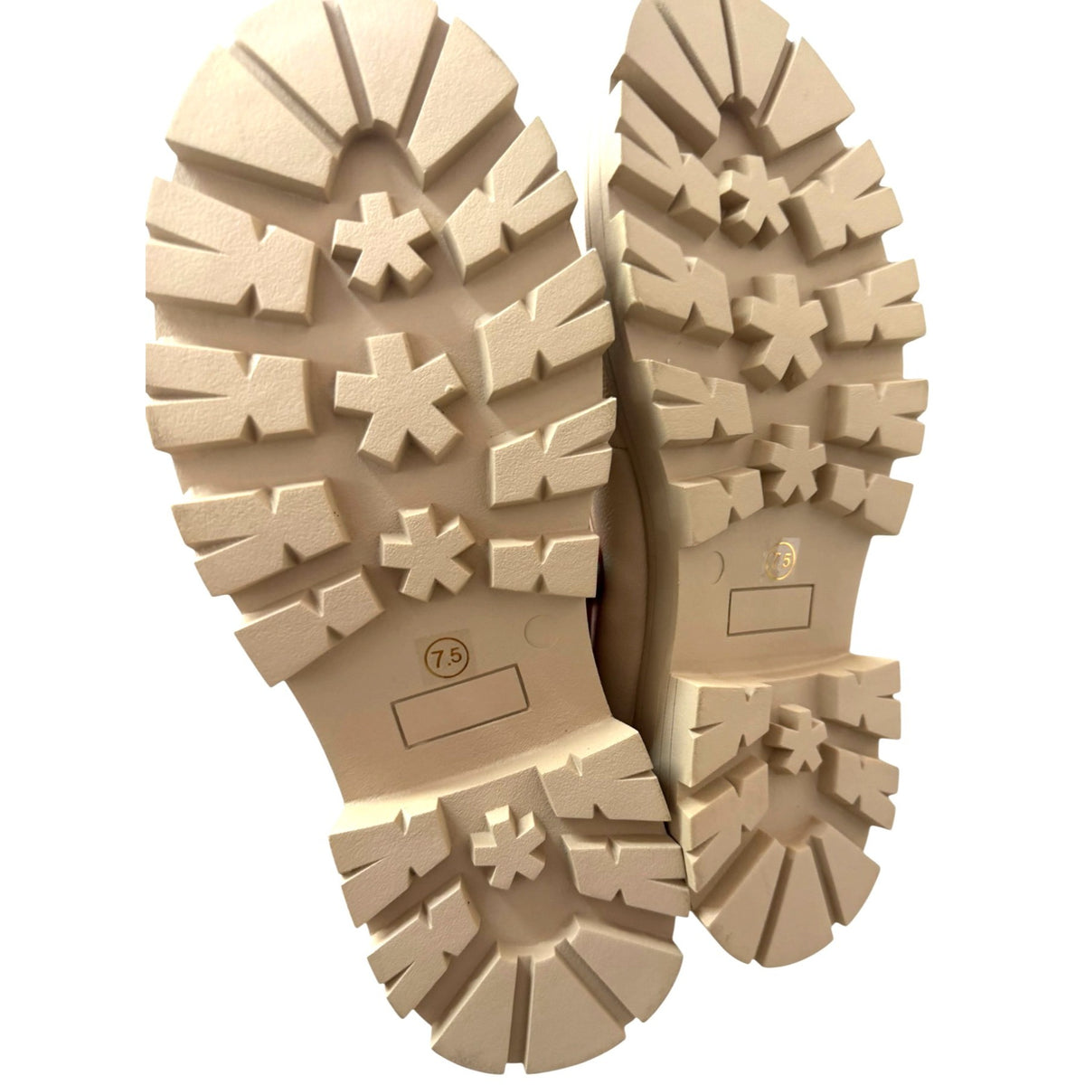 Cestfini Chunky Sole Beige Loafers For Women - Size 7.5