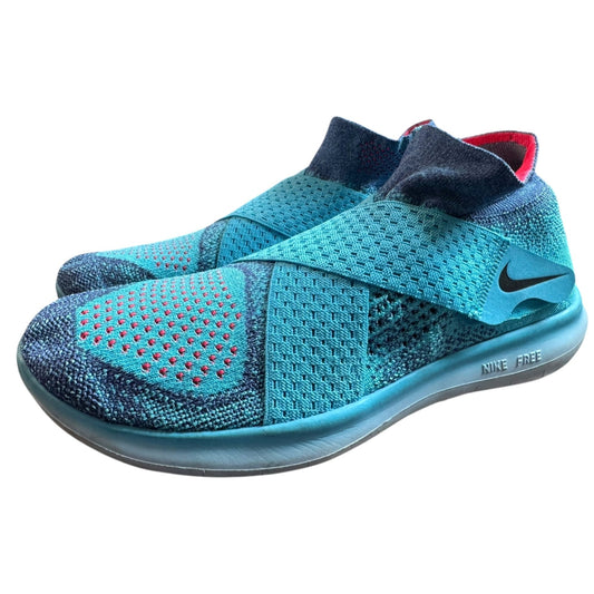 Nike Free RN Motion Flyknit Running Shoes Slip-On Lightweight Womens Size 8