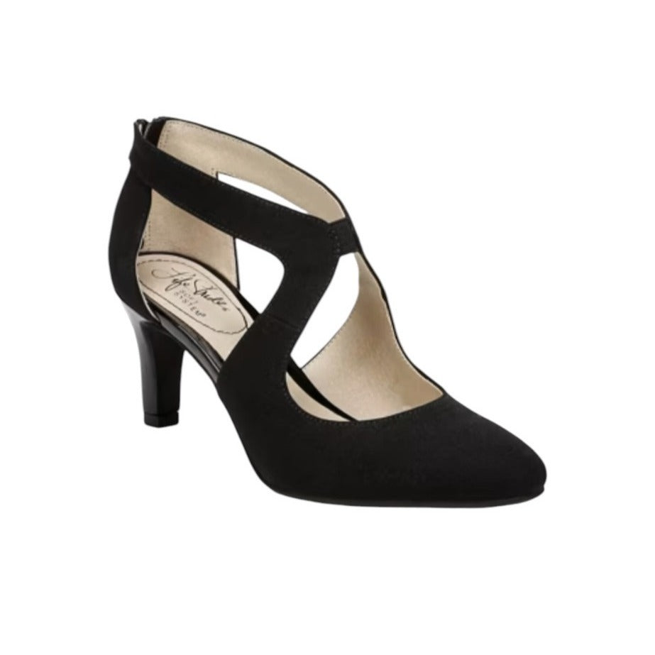 LifeStride Women's SZ 10 Black Soft System Dress Heels With Cutout Design NWOB
