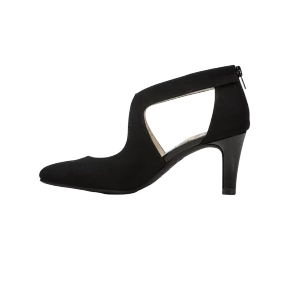 LifeStride Women's SZ 10 Black Soft System Dress Heels With Cutout Design NWOB
