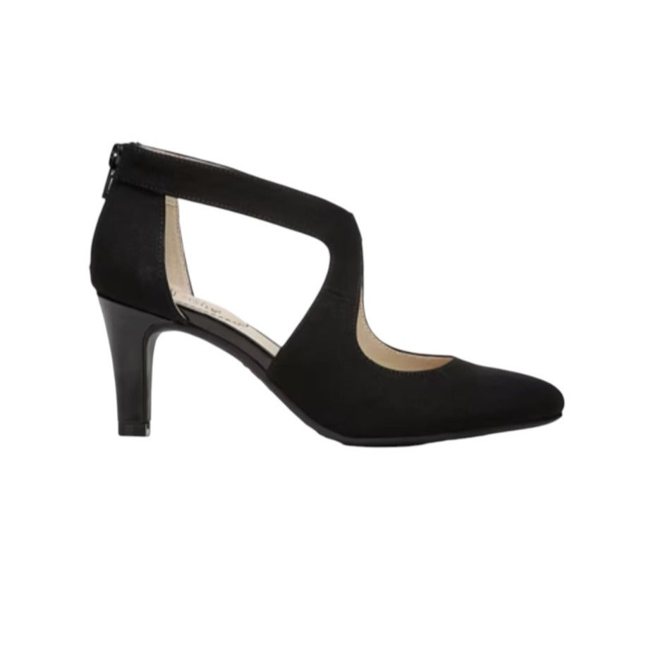 LifeStride Women's SZ 10 Black Soft System Dress Heels With Cutout Design NWOB