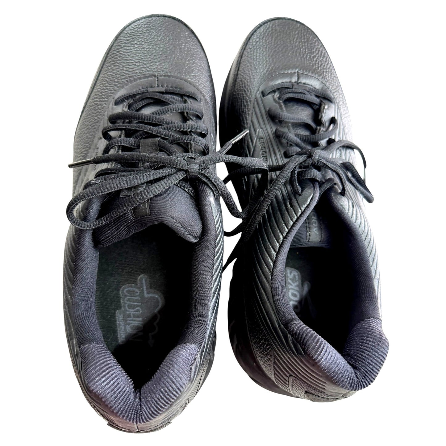 Brooks Addiction Walker 2 Men's Black Leather Slip-Resistant Walking Shoes Size 13